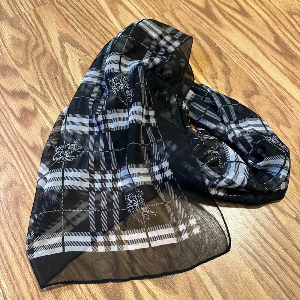 Silk burberry scarf